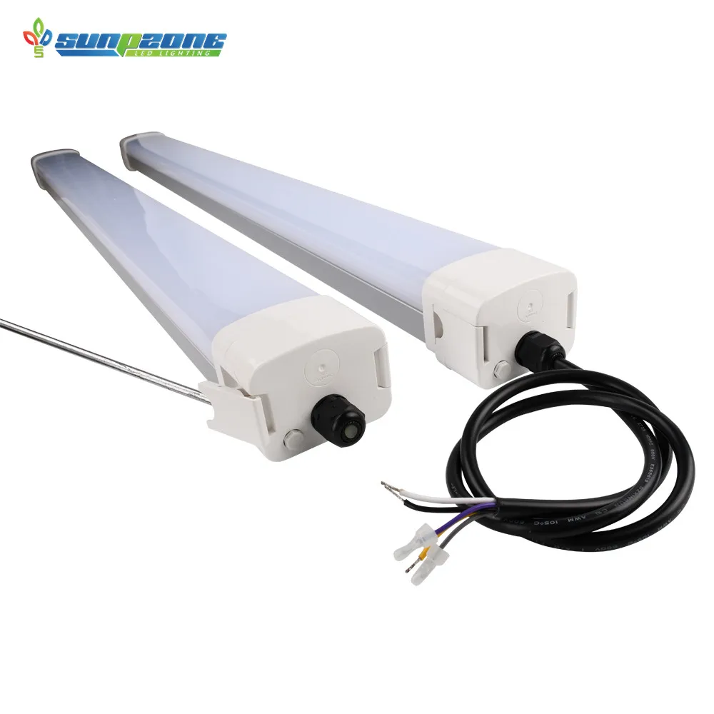 

USA warehouse shipment 4ft Linkable ETL Car Parking 60W Linear Waterproof Light Fixture Warehouse Led Triproof Lighting