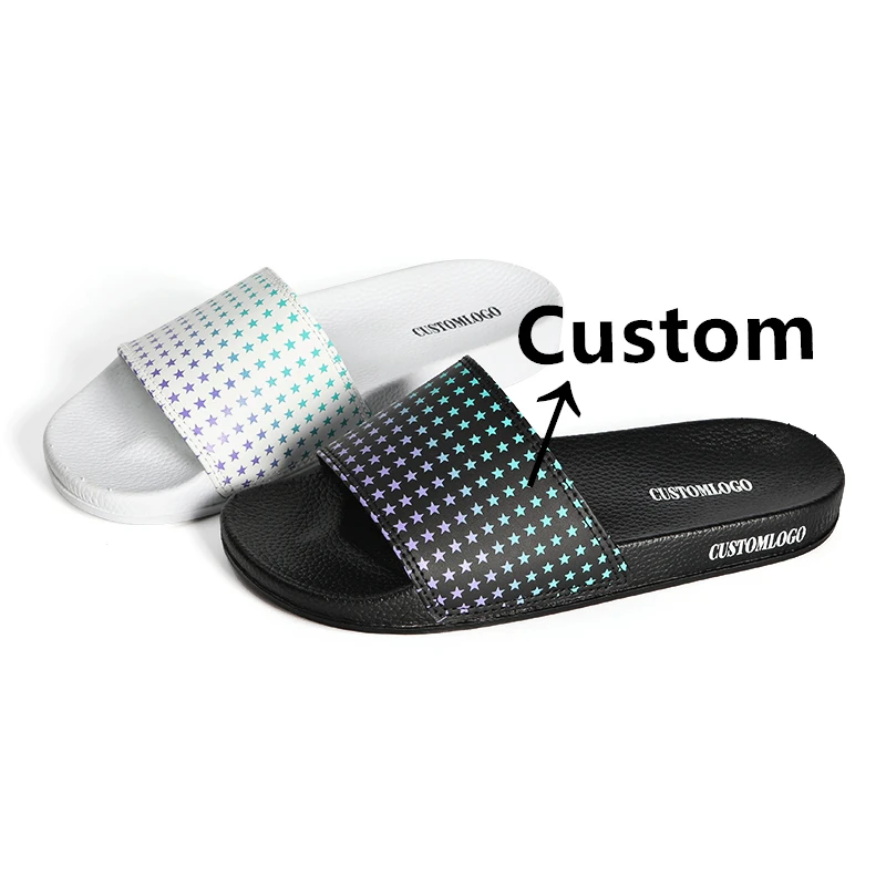 

Summer New Style Unisex Custom Logo Slides PVC Designer Men's Slippers Sandals Fashion Women Custom Slippers, Support customization