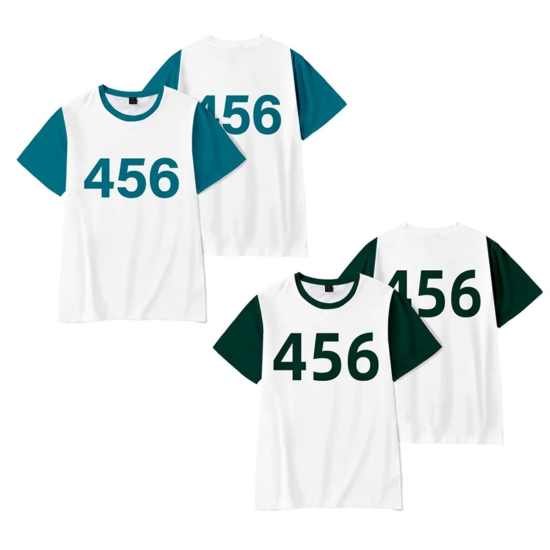 2021 Hot Korean TV Squid Game shirt number unisex cosplay custom men's women number print sports squid game t shirt
2021 Hot Korean TV Squid Game shirt number unisex cosplay custom men's women number print sports squid game t shirt