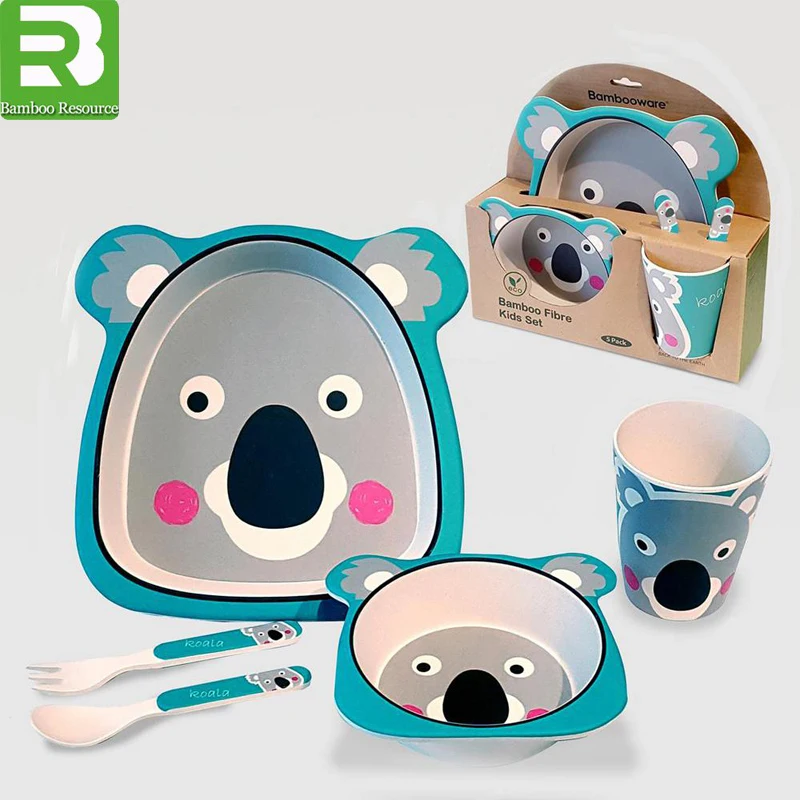 
Wholesale fashion kids dinner set custom print melamine plates 