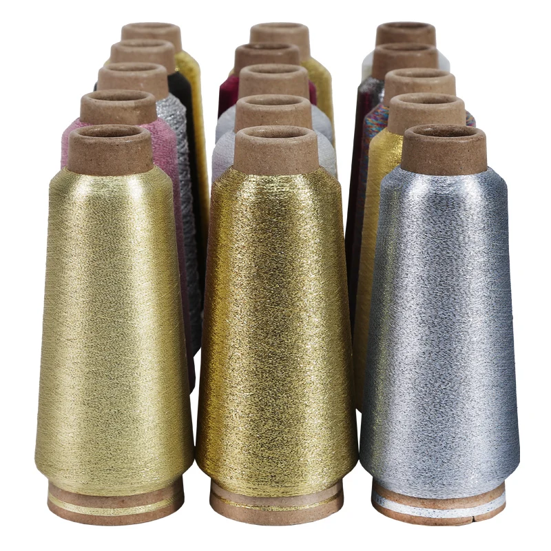 
Dyed MH MX MS Metallic Yarn for weaving socks fashion cloth Embroidery Shoe Vamp Yarn Metallic Dyed 