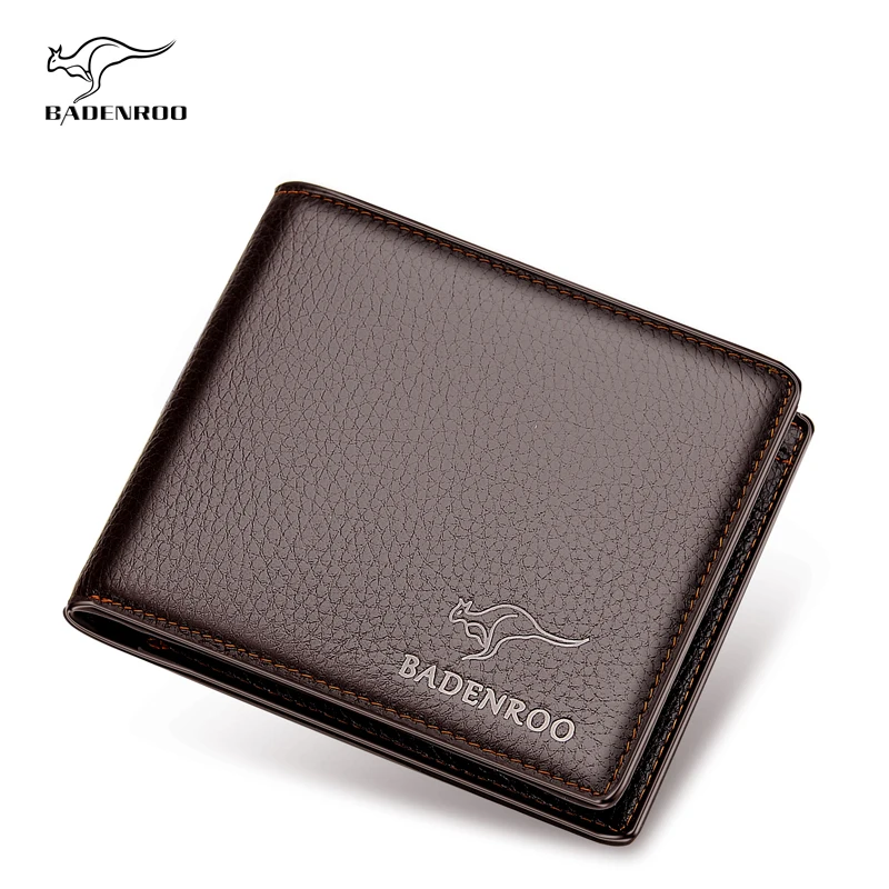 
Hot sales high quality genuine leather Bifold Classic Man Wallet Leather Quality Genuine Leather Wallet for Men wallets slim 