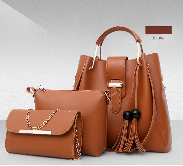 

Sac A Main Femme Tote Bag PU Leather Handbag set for Women, Customizable