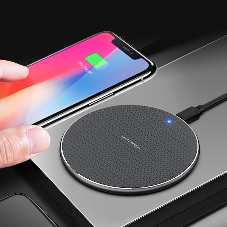 

Amazon Wireless Charger Thin Aviation Aluminum Computer Numerical Control Technology Fast Charging Pad Black