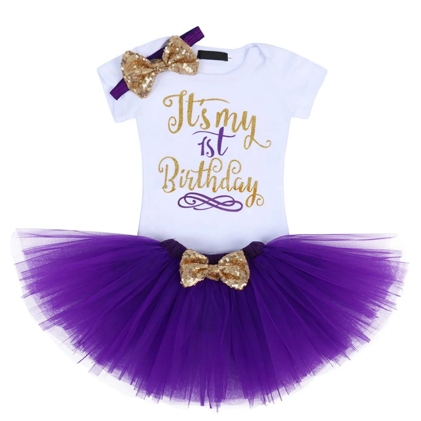 

Wholesale Multi-color Birthday Dance Tulle Rainbow Ribbon Bow Baby Girl TUTU Skirts Dance boutique Pettish Party Princess Dress