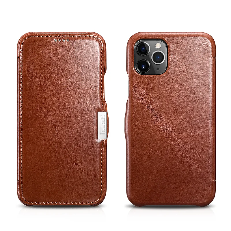 ICARER New Design Leather Phone Case Flip Leather Phone Cover for iPhone 12 Pro