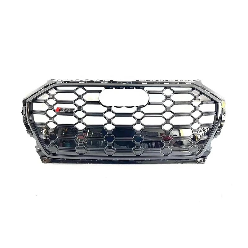 

SQ5 front honeycomb radiator grill for Audi Q5 SQ5 ABS black car facelift car mesh bumper grille 2022 2023 2024 2025