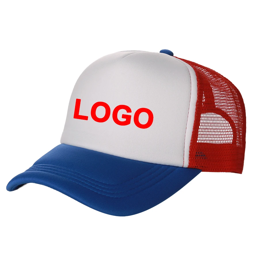 

Custom Logo Print Blank Mesh Caps Hats Plan In Bulk Embroidered Foam Trucker Hat