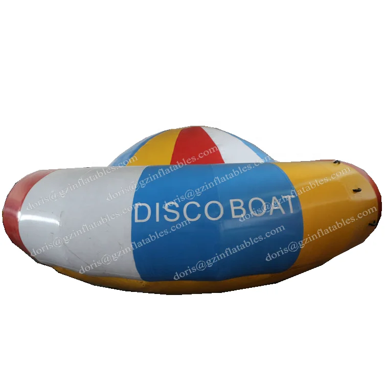 

Commercial Rotating Towable Inflatable Disco Boat Ride/Top Quality Spinning Inflatable Water Disco Boat