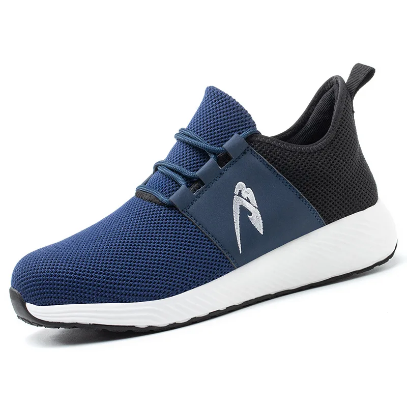 

Men's Safety Shoes Breathable Industrial Work Shoes Men Light Weight Sneakers, As show