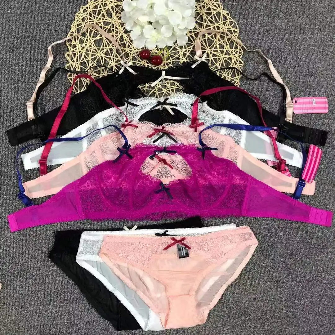 

Sexy ultra-thin push up lace bra underwear bra set, Mix