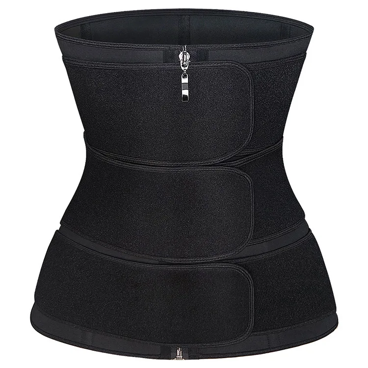 

Steel boned natural rubber waist trainer steampunk corset slimming wear body shaper, Black nude