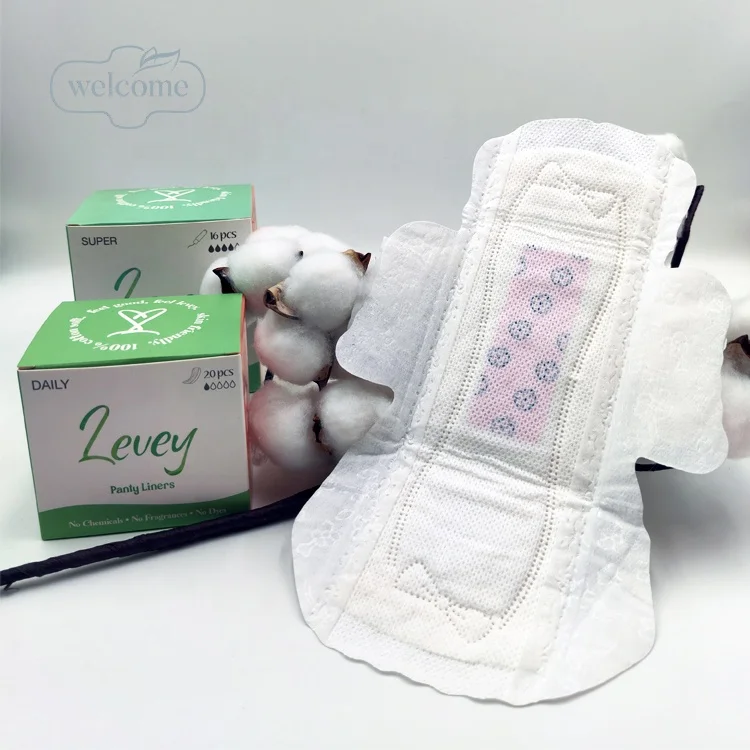 

Eco Friendly Natural Ladies Bamboo charcoal Biodegradable Napkin Pad Sanitary Napkin Equipment Sanitary Pad Custom