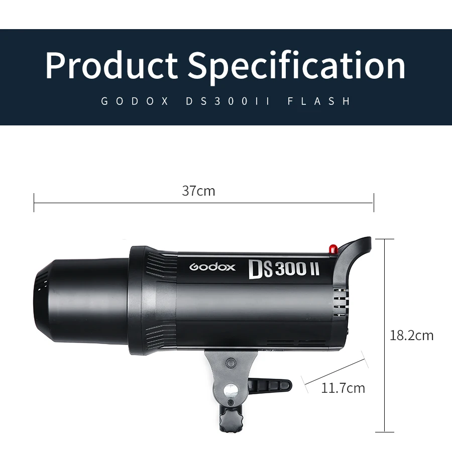 

DS300II 300W 110V/220V Studio Flash Light GN58 Bowens Mounts Photography Studio Flash light Professional strobe light