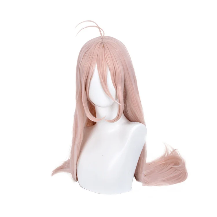 

Light Pink Long 32 Inch Ponytail Wavy Synthetic Hair Natural Japanese Cosplay Party Female Anime Comic Exhibition Wigs, Pic showed