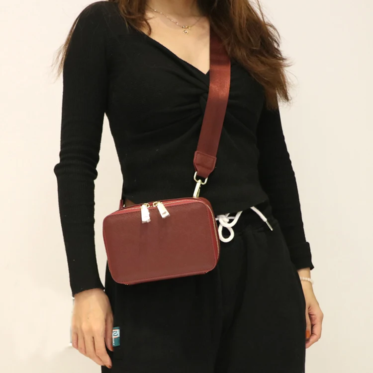 

saffiano leather small box camera chest handbag waist belt bag, Black, brown, nude, burgundy, grey or custom