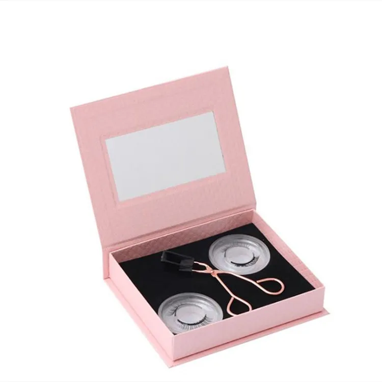 

Magnetic false eyelash set with eyelash extension tweezers, Natural black