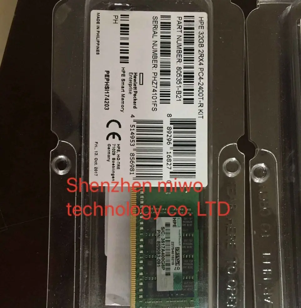 

Memory 805351-B21 809083-091 32G 2RX4 2400 REG Ram DDR4