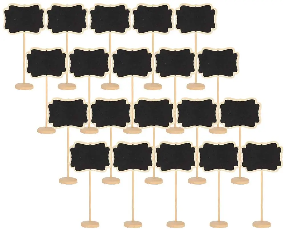 Wooden Plant Markers Blackboard Chalkboard Plant Labels Vertical Writing Notice Plants