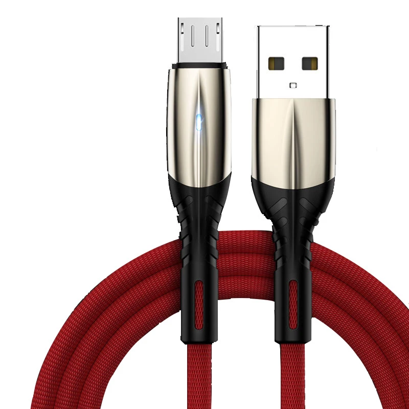 

Micro USB Cable Fast Charging 3A Micro usb Cord For Samsung S7 Xiaomi Redmi Note 5 Pro Android Phone cable Micro usb charger, Black red grey