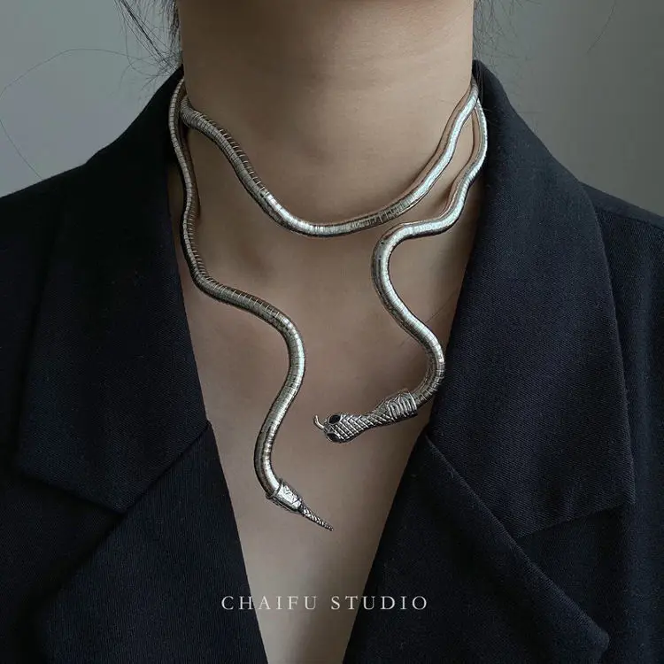 

6MM Bendable Snake Necklace Accessories Flexible Personalized styling changes shape Snake Design Necklace