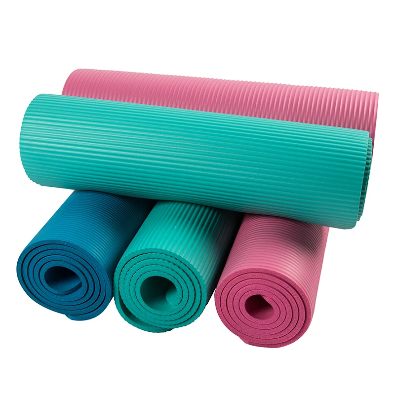 

New Custom Eco Friendly Fitness Exercise Large Non Slip Wholesale Thick 8mm Pilates NBR Yoga Mat