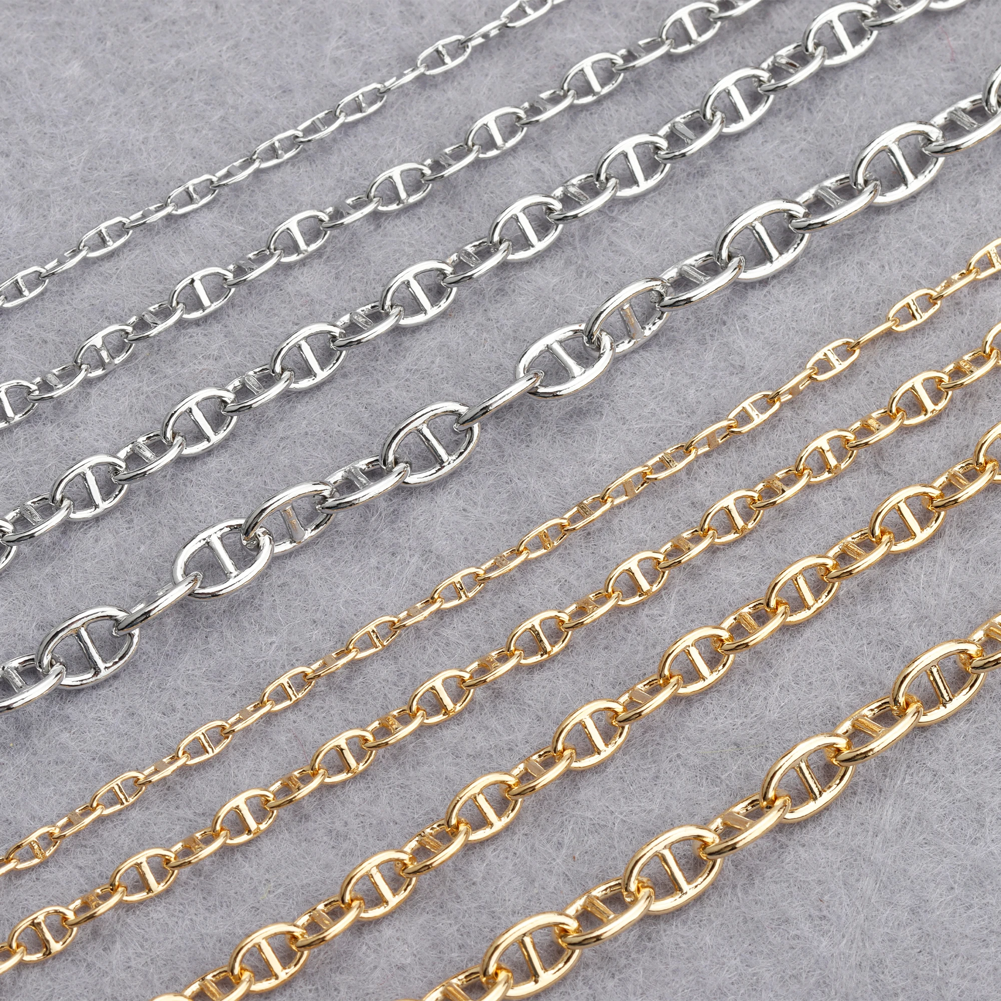 

Multi Sizes Gold Silver Color Diy Jewelry Chain Diy Necklace Accessories Jewelry Making Accessories C168 3m/lot