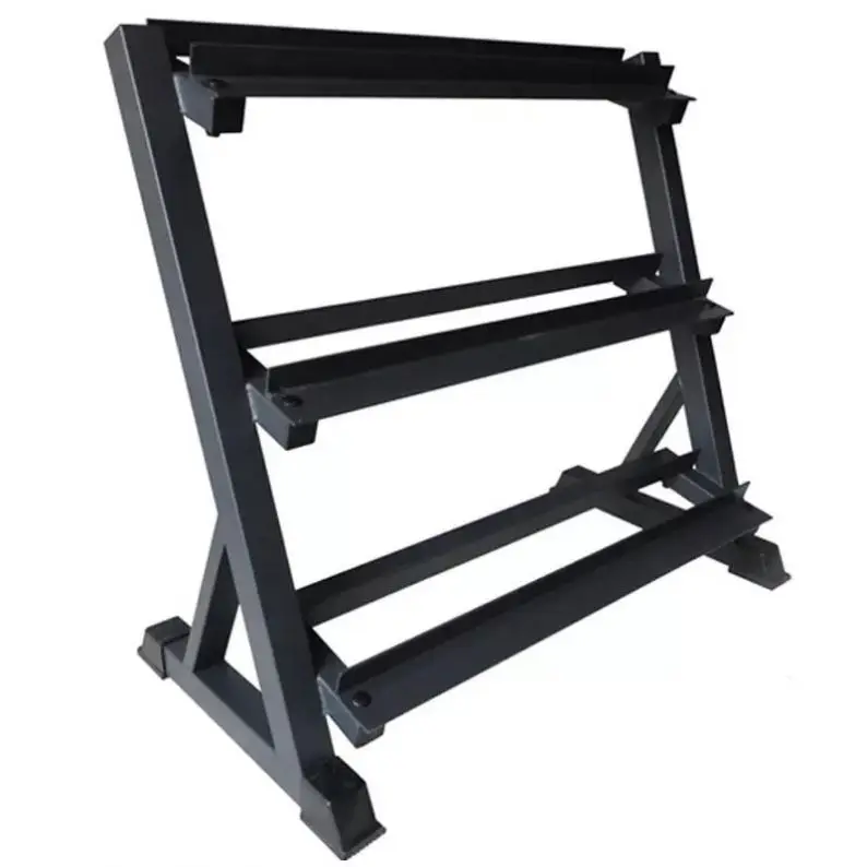 

Hot Sale Home GYM fitness equipment 3 Layer Dumbbell Rack, Black