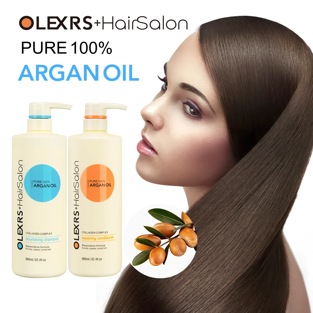 

wholesale bulk private label anti-dandruff herbal natural organic vegan daily hair care argan oil shampoo and conditioner