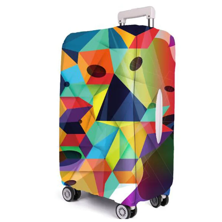 

Custom Travel Suitcase Protector luggage trolley cover Pretty Spandex Luggage Cover