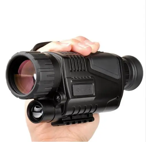 

View Wildlife 850nm IR Flashlight Night Vision Infrared Scope Hunting Easy to Focus Optic Monocular, Black