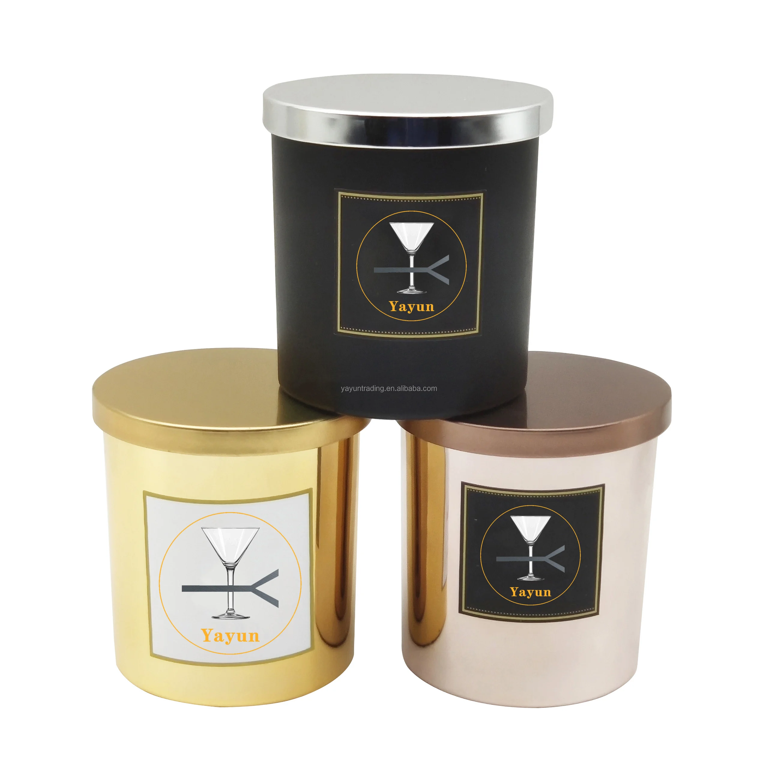 Wholesale 6oz 8oz 10oz 13oz 15oz Empty Cylinder Candle Jars Candle