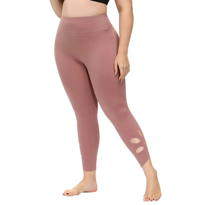 

plus size compression leggings Wholesale Custom Printed logo Seamless yoga Leggings for Women, Pink