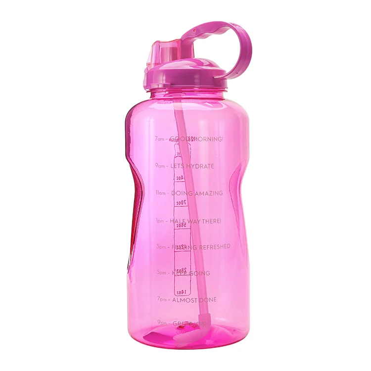 

custom BPA free tritan wide mouth water bottle sports bottle with handle