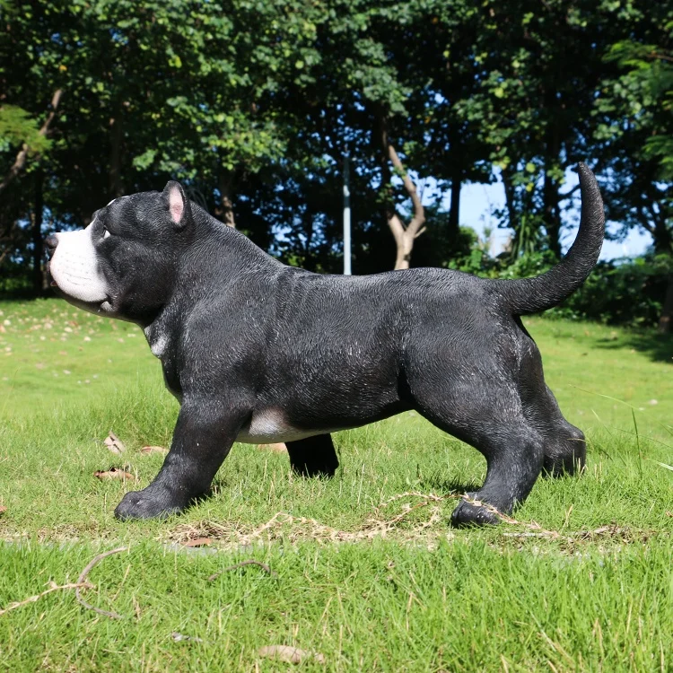 
Wholesale garden english dog decoration resin bulldog figurine, realistic life like english polyresin bulldog# 