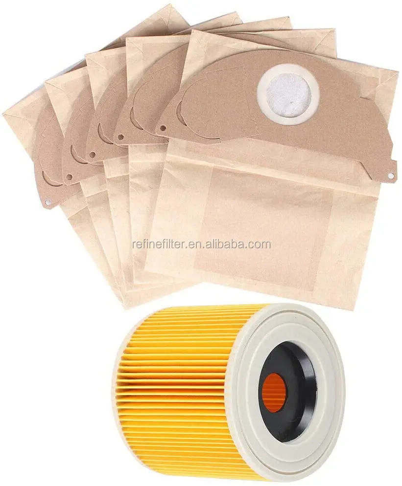 China Supplier Wet &dry Wd2 Wd3.500 Vacuum Cleaner Filter Plus 5 Dust
