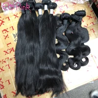 

Straight 10a 12a one donor weave bundles 100% 10"-30" unprocessed remy wholesale Brazilian cuticle aligned raw virgin hair