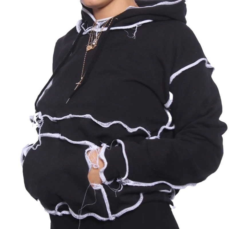 

Hd03 2020 new arrival women's high quality women casual hoodies oversized crop top hoodie/hoody pullover sweatshirt for autumn