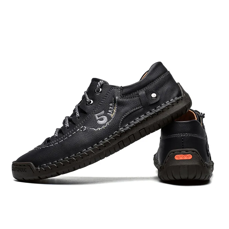 

Men Casual Shoes Men Leather Winter Men's Boots Waterproof Breathable Moccasins Designer Style Walk Shoes Comfortable Sneakers