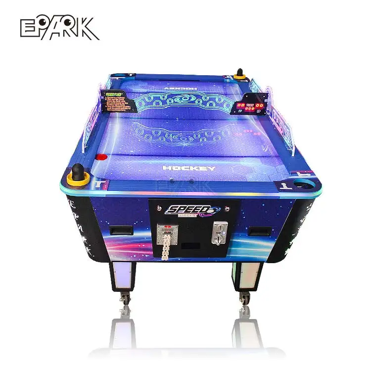 

The Newest Indoor Sport Games Air Suspension Hockey Table, Blue