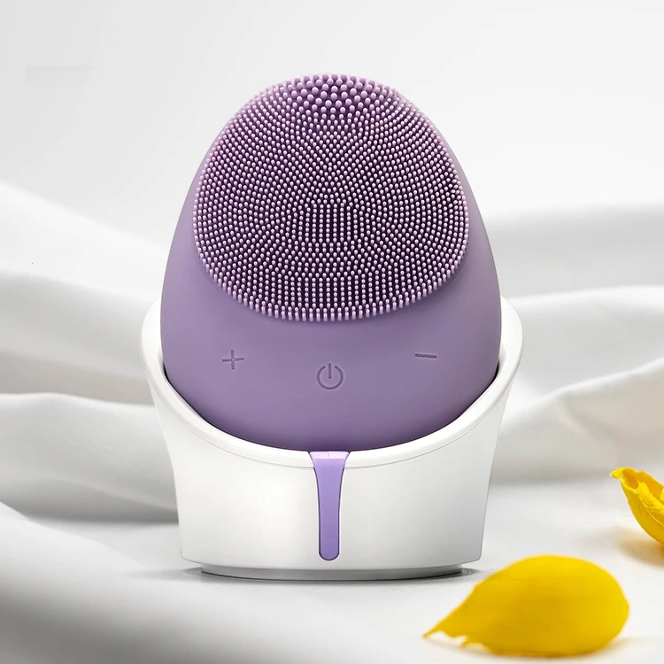 

Wireless charging silicone facial cleansing brush facial cleansing brush- colorful face brush