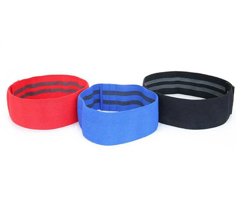 

Comfortable Elastic fabric Hip Resistance Band For Fitness, Black/blue/pink