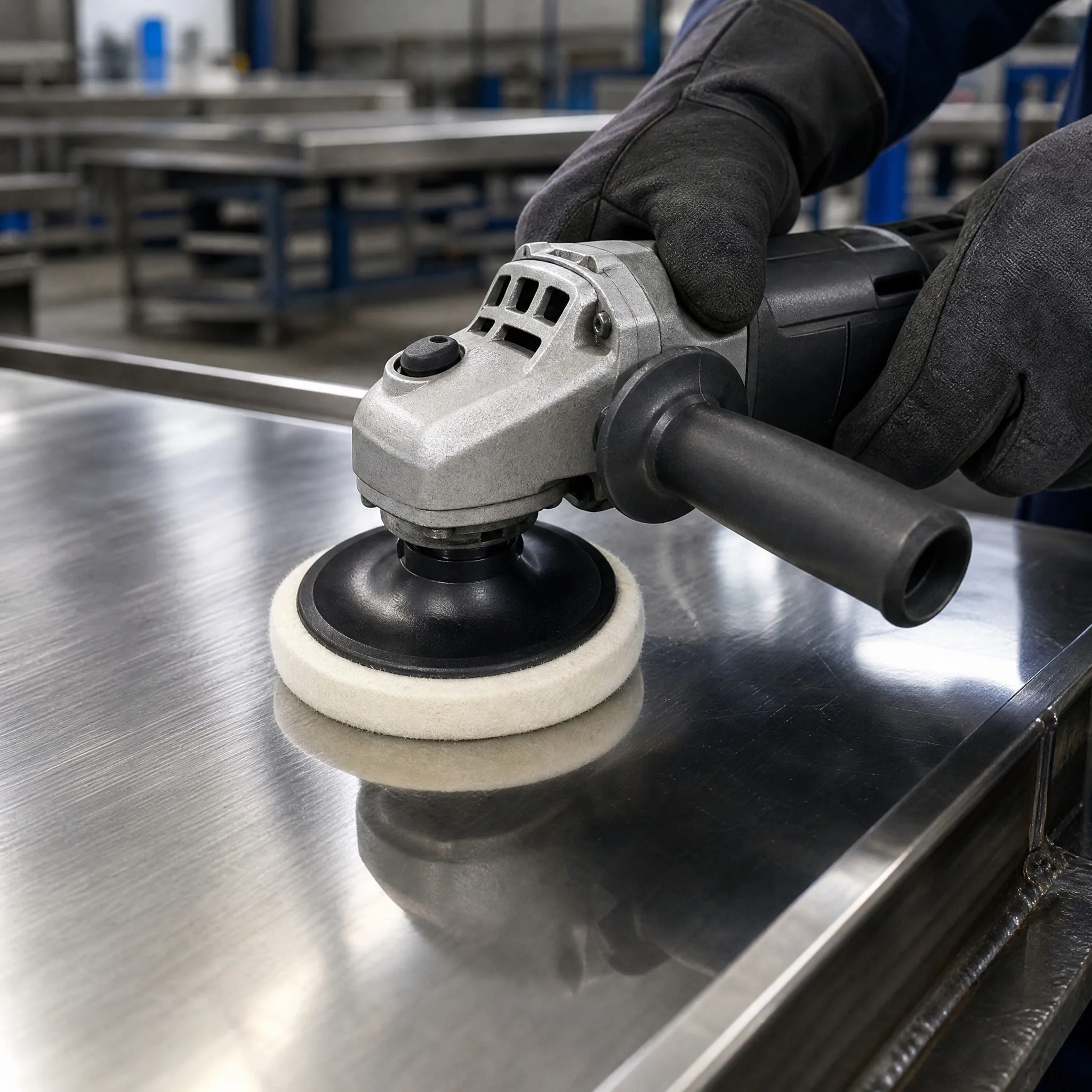 Industrial Stainless Steel Plate Metal Fabrication Mirror Buffing