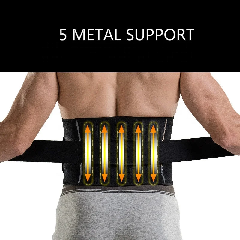 

Customized Logo Fitness Shaping Adjustable Waist Protection Belt, Black
