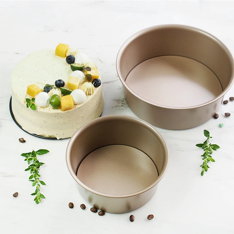 

Wholesale Custom 6 inch Carbon Steel Non-stick Round Shape Cheese Cake Mold Baking Pan with Removable Bottom