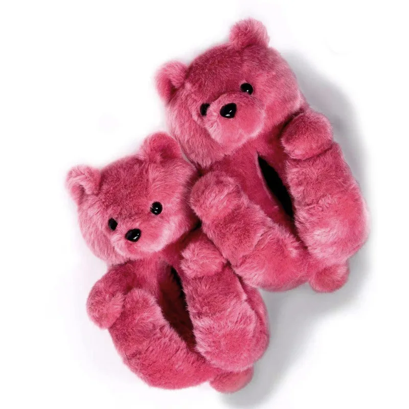 

Best design Fashionable High Quality teddy bear slipper for kids teddy bear slippers 2021 new arrivals teddy bear slippers