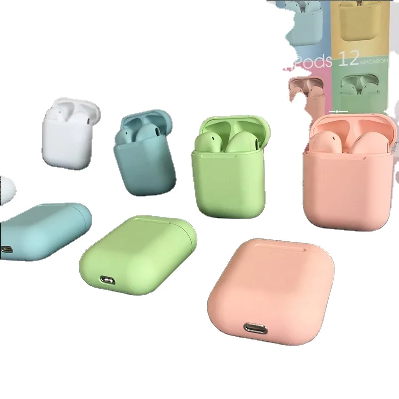 

BT5.0 Earphone Inpods12 TWS12 Macarons Wireless Earbuds for Headphones Sport Macarons I12tws Inpods12 Bt 5.0 Inpods 12 In-ear Ce