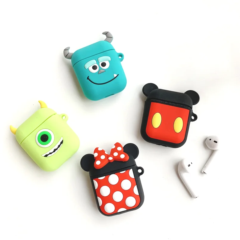 

Creative Cartoon Waterproof Dust-proof Silicone wireless Headset cover for Airpods Apple