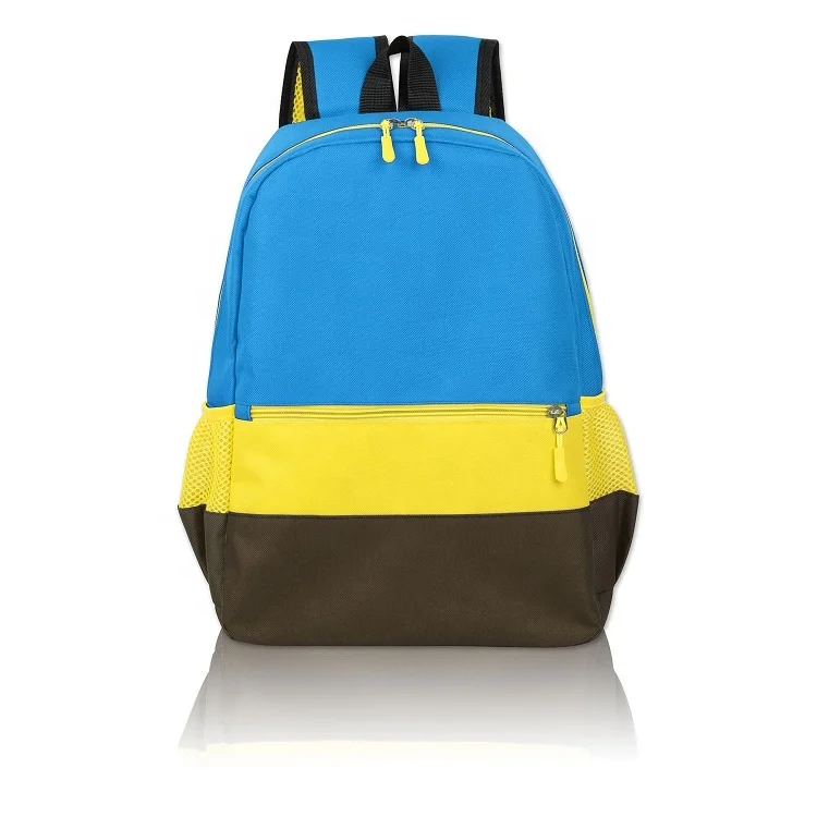 

2020 Kids Wholesale Cheap Price Custom 15" Tri-color School Backpack For Girls