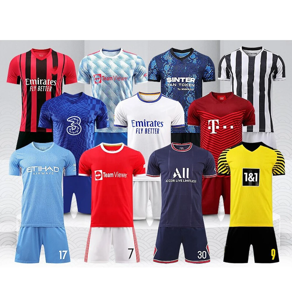 

manufacturer wholesale Custom Thailand quality Football Shirt quick dry Soccer Jersey Soccer Uniform Football Jersey